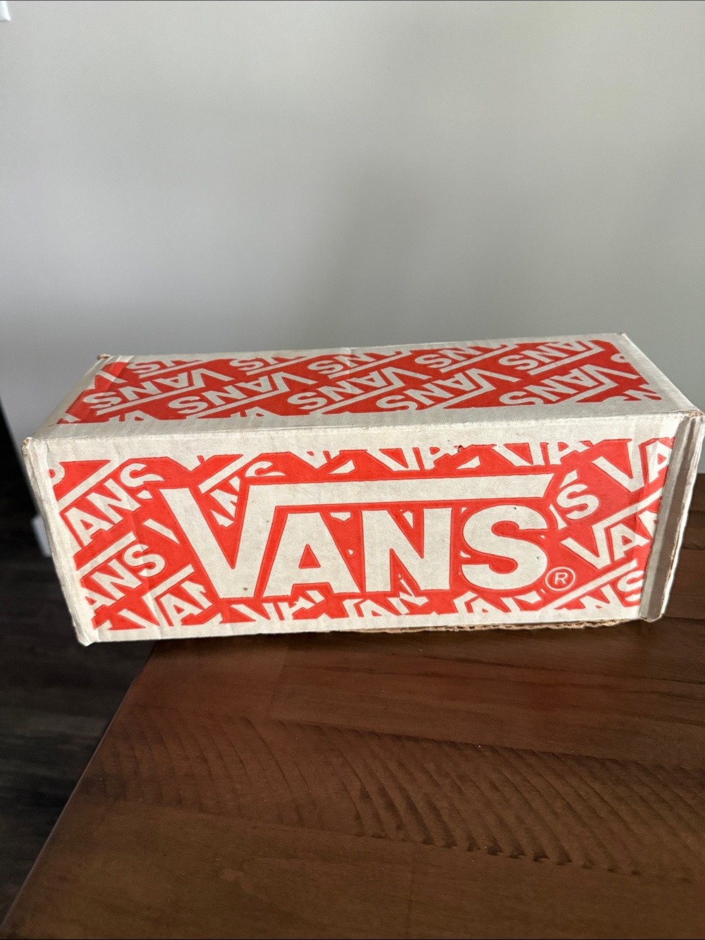 Vintage 1980s Vans Orange CA 92665 Shoe Box USA Skateboarding Display box